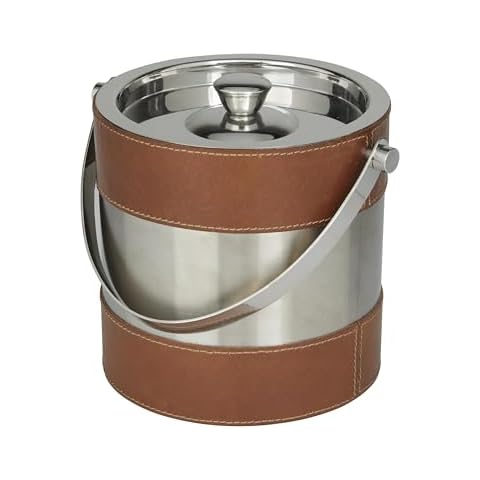 Novogratz Leather Ice Bucket Cover