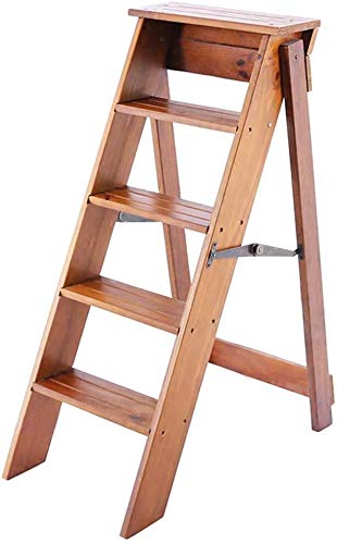 Marchepied large en bois massif pour nettoyer les vitres en hauteur
