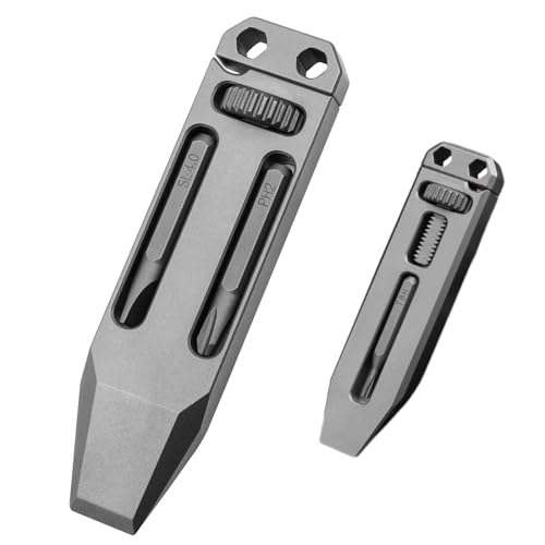 Titanium Compact Lever - Kleines Multifunktionswerkzeug | mit Schraubendreher für verschiedene Anwendungen bei Outdoor-Aktivitäten und täglichen Aufgaben