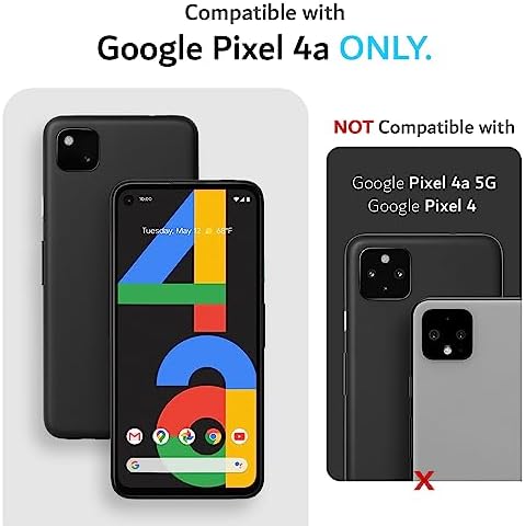 TUDIA DualShield Designed for Google Pixel 4a Case (2020), [Merge] Shockproof Dual Layer Military Grade Tough Hard Slim Phone Case Cover - Rose Gold