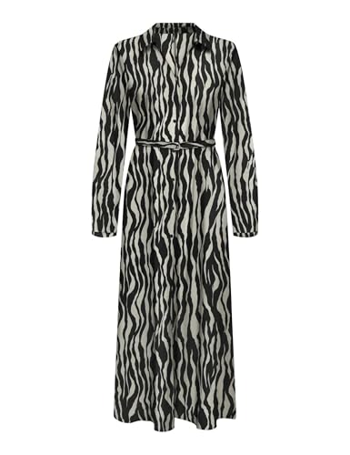 Robe longue noire femme ONLY Onlnova Life Elite vêtement manches longues XL