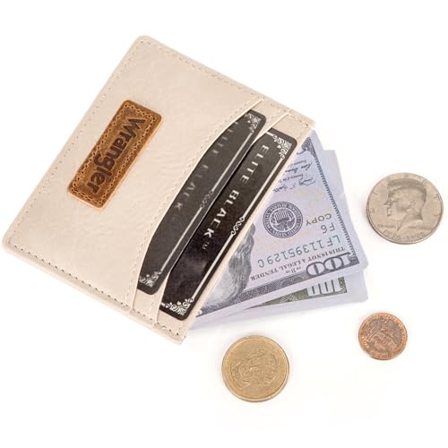 Image of Montana West X Wrangler Rfid Card Holder Small Women's Wallet Thin Minimalist Credit Card Case Card Protector