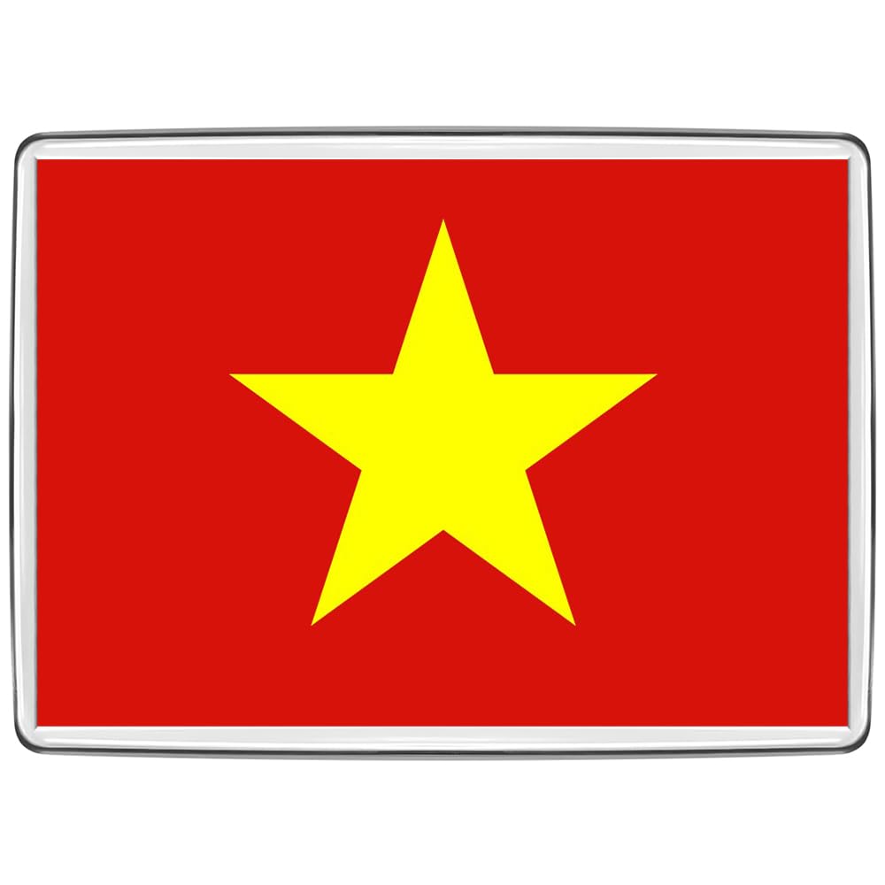 Pixly® Vietnam Flag Fridge Magnet Large Jumbo Size Vietnamese Keepsake Country Souvenir Novelty Refrigerator Magnets Gift