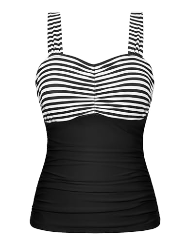 Haut tankini à armatures amincissant pour gommer les rondeurs avec style