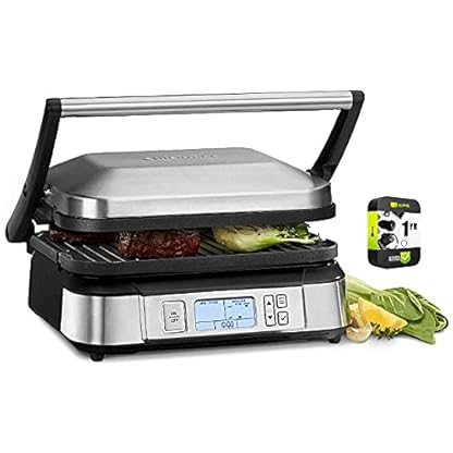 Cuisinart GR-6S Rauchfreier Kontaktgrill-Bundle mit 1 Jahr verlängertem Schutzplan