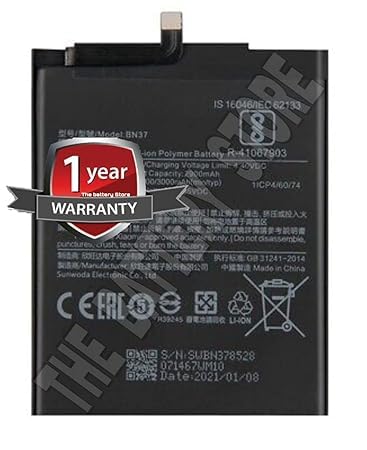 Image of Original BN37 Battery for Redmi 5 /6A 6 M1804C3CG, M1804C3CH, M1804C3CI Battery with 1 Year Warranty**** (W0000032)