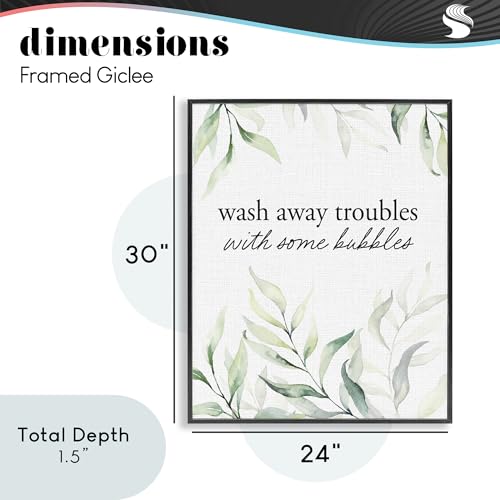Poster encadré Zen Stupell Industries blanc 30x24 cm pour déco murale salon
