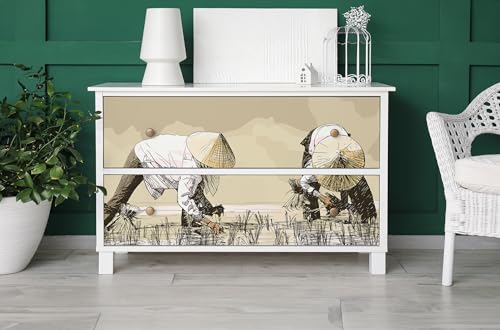 Papel pintado para tapar imperfecciones de muebles Wallfluent autoadhesivo mate cocina 3
