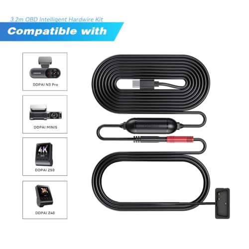 Image of DDPAI Dash Cam Smart OBD Hardware Kit Enable 24 Hours Parking Monitor