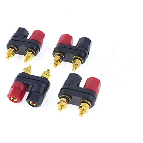 Conectores banana hembra chapados en oro set 4 piezas miniatura 1