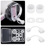 【Amazon 限定ブランド】ストローカバー こぼれストッパー6個セッ、Stanley Quencher H2.0 40オンスおよび30オンスのタンブラーに適合します。角型こぼれ止め、丸型こぼれ止め、ストロー蓋が付属します。 (2.0に適用)