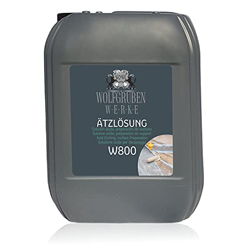 SOLUTION ACIDE W800 - Pour meilleur adhérence de peinture sol W700 et résine époxy W702 - 10L