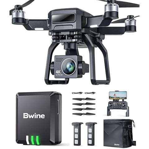 Bwine 【SAVE $169.98】F7GB2 Drone with Camera for Adults 4K with 2 Batteries + B112 Remote ID Module for Drone FAA Regulation, GPS Tracking Cover