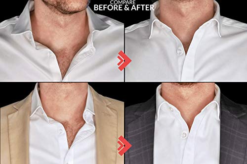 Bierstick Collar Stay Stickers for Men & Women - Double Sided Tape For Fashion - Shirt, Tie & Belt Anchor - Shirt Button Repair - With Magnetic Luxury Bamboo Storage Box (66 Pack), Clear, Universal