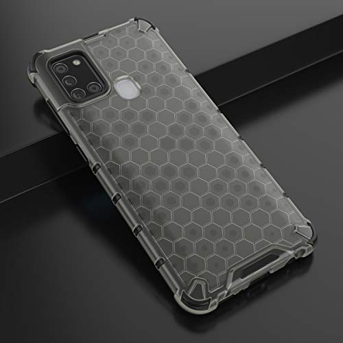 Image of Glasgow | for Samsung Galaxy A21s Honeycomb Pattern Back Case Cover for Samsung Galaxy A21s - Black