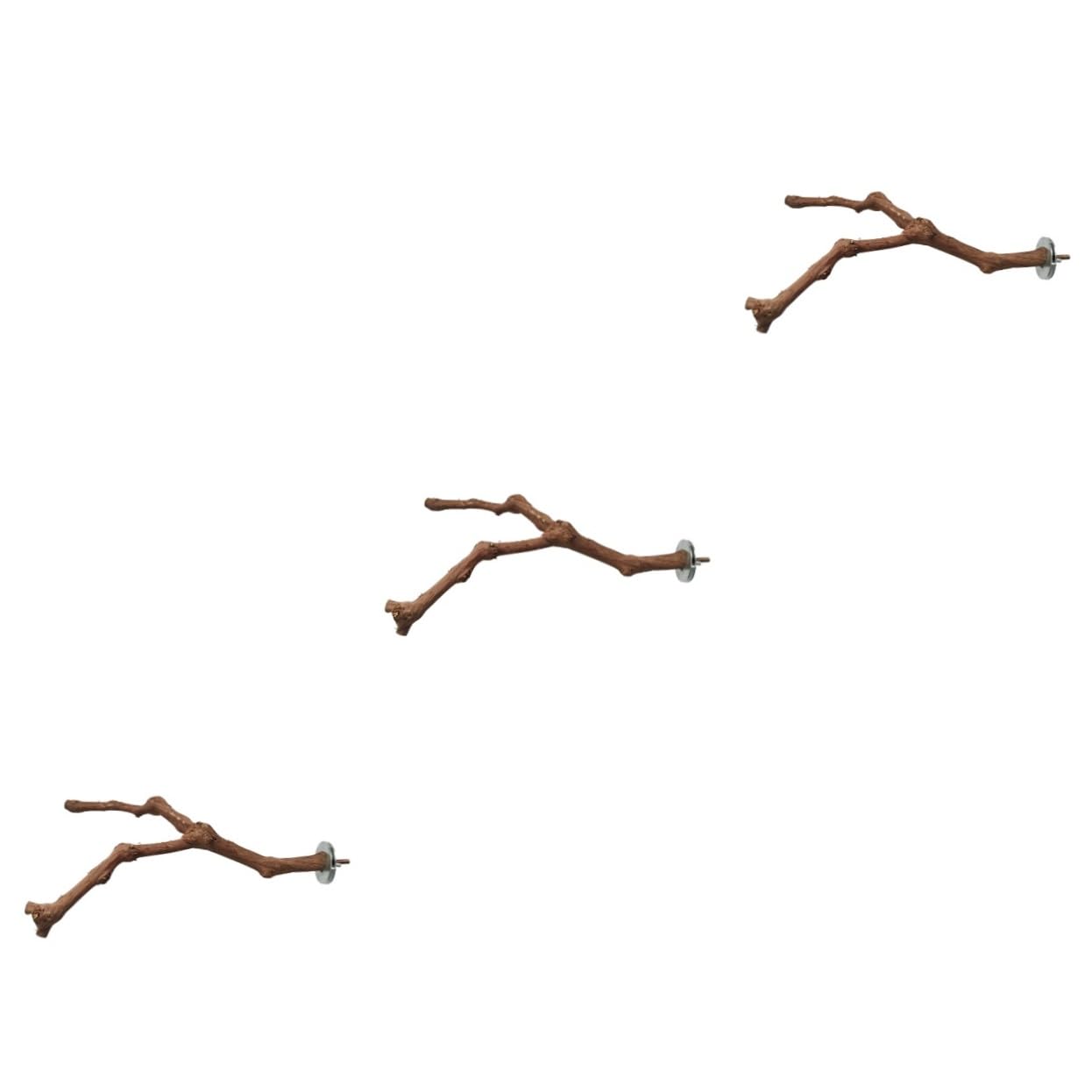 BESPORTBLE 3pezzi Trespolo Per Uccelli Legno Di Pino Giocattolo Da Allenamento Per Pappagalli Supporto Per Riposo e Gioco Gabbia Stile Casual Assortito