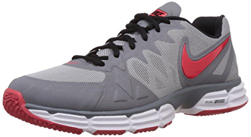 Image of Nike Men's Dual Fusion Tr VI Wolf Grey,Daring Red,Cool Grey,Black Outdoor Multisport Training Shoes -12 UK /India (47.5 EU)(13 US)