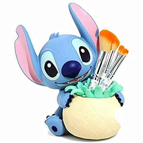 Lilo and Stitch Makeup Brush Set with Scrump Brush Holder Blue