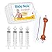 Babybow | 4pcs seringue nasale bebe - cure nez - mouche bebe - pipette nez bébé pour serum physiologique - Irrigateur nasal - seringue nasale bebe avec embout en silicone doux pour rinçage de sinus