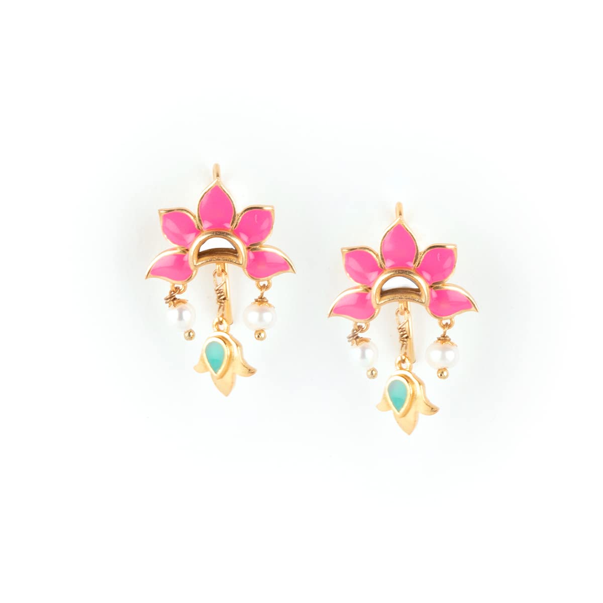 Shaya By Caratlane Maahi Ve Earrings In Gold Plated Brass For Women (B09Z6QJNQP) Amazon Price History, Amazon Price Tracker
