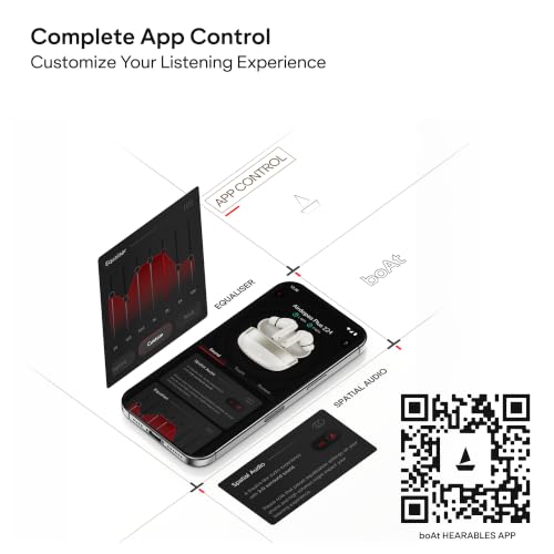Image of boAt Airdopes Plus 224, Powerful Spatial Audio, 60H Playback, Quad Mics AI-ENx, 13 mm Drivers, Hearables App, Multipoint Connectivity, Google Fast Pair, Bluetooth v6.0 TWS Earbuds (Off White)