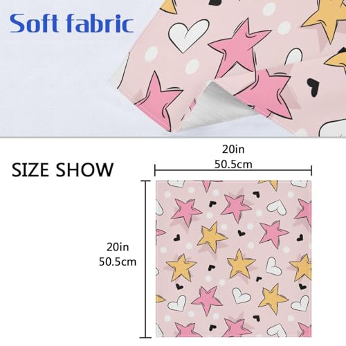 Set de 6 Servilletas de Tela Estrellas Cute 20x20 in miniatura 6