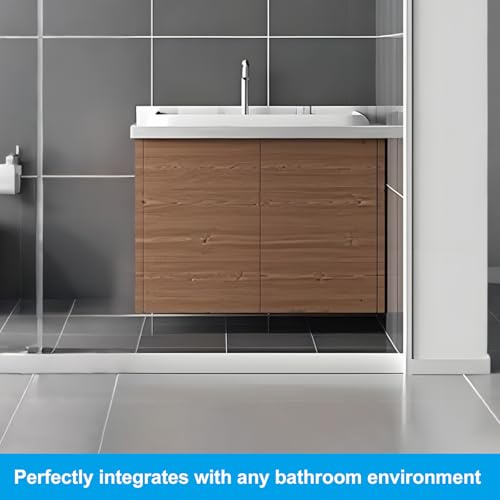 2M Schwallschutzleiste Dusche Selbstklebend, 4,5cm Höhe Wasserstopper Dusche, Silikon Wasserstopper Dusche, Duschschwelle für Duschabtrennung Küche 360° Biegbar Badezimmer Bodendichtung (3cm x 4,5cm)