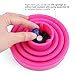 Segbeauty Travel Foldable Hair Diffuser, Collapsible Portable Hair Diffuser Easy for Natural Fine Thick Hair, Universal Blow Dryer Attachment for Blow Dryer with Nozzle 1.65-1.77In (Rose Red)
