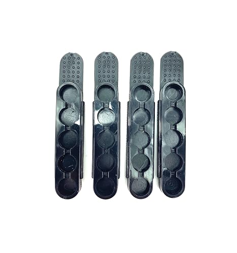 TUFF Quick Strips - Set of 4- Flexible 5 Rounds Each QuickStrip- Fits 38 357 6.8mm 40sw. Speed up Your Revolver Reload. Compact Way to Carry Extra Rounds