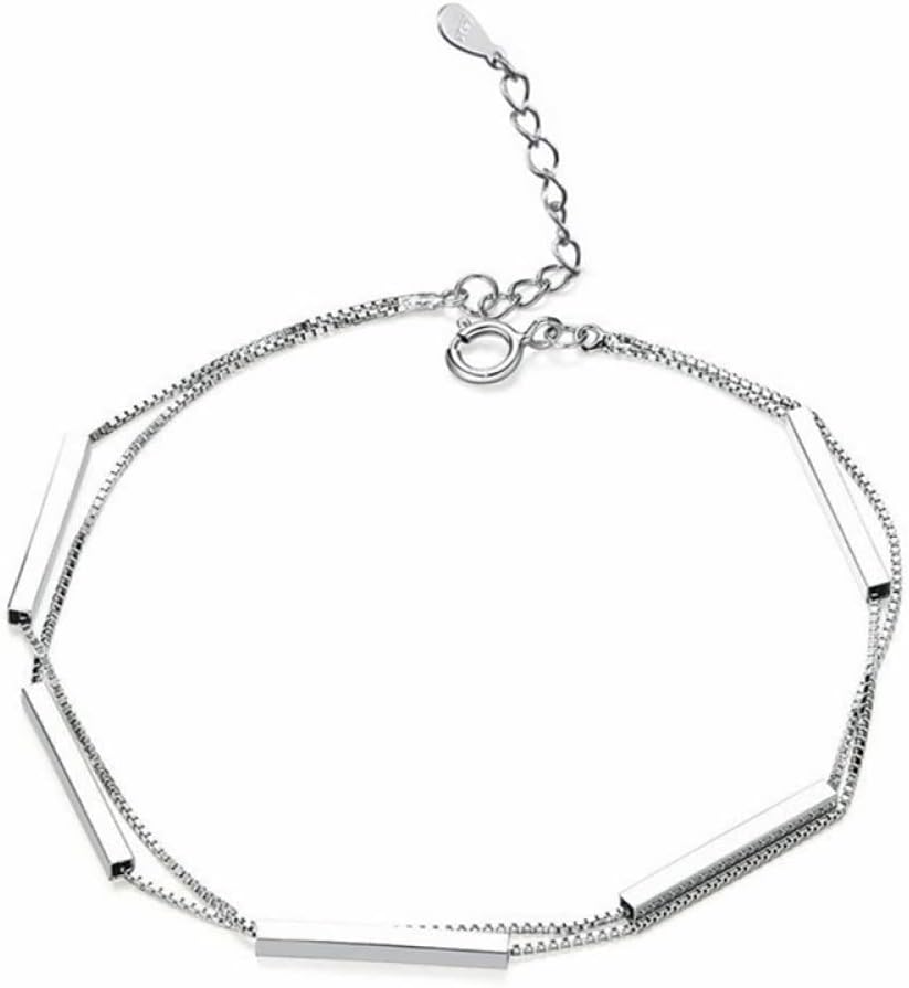 jewelry Double Layer Rectangular Box Chain Square Lady for girls