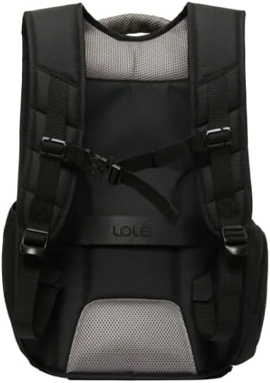 Lole Expandable Backpack with Padded Laptop Sleeve, Bottle Pocket & Emergency Whistle – Made in Vietnam - Black, Black, Regular