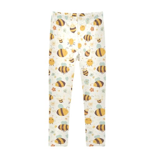 Linear Bee Liquid Kids Baby Girls Legging Comfortable High Waisted Pants Sports