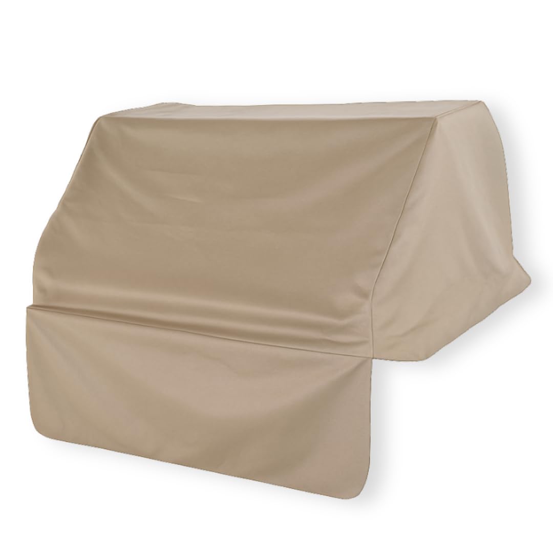 Formosa Covers | BBQ Built-in Grill Top Cover New Material Water Resistant Secure Fit for 45 inch Long BBQ Built-in Grill, Taupe, 45"