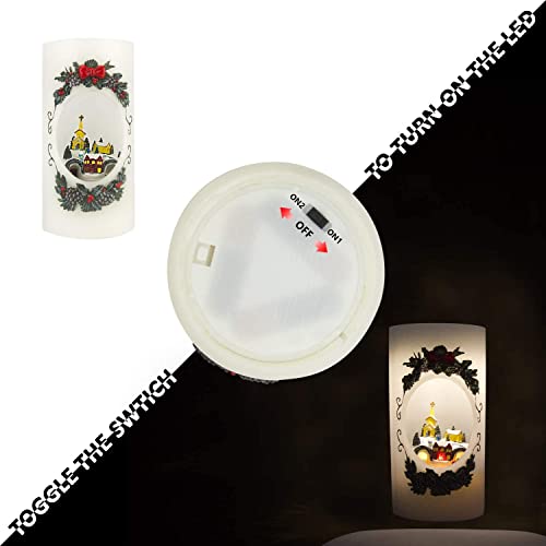 Evelyne Specialty Flameless Candle Led Lighted With Music And Winter Wonderland Scenery Motorized Train And Tunnel - Home Décor For Christmas Seasonal Celebration #TOP6