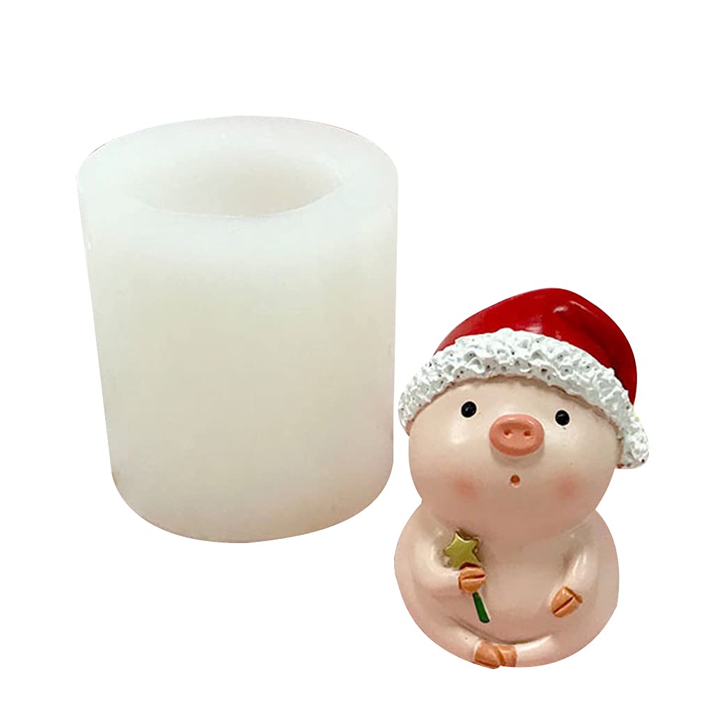 Buxuaaaa Chocolate Candy Sugar Craft Mold Art Silicone Soap Mold Household Molds Christmas Theme Sugarcraft Molds