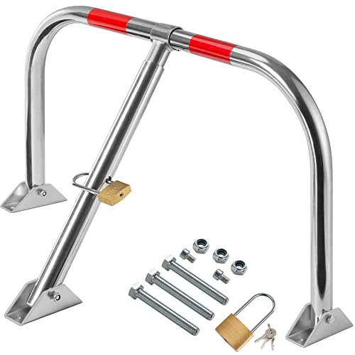 YESJmn Parksicherung 3 Schlüssel Parkplatzbügel Klappbar Parkplatzsperre Absperrpfosten Cover