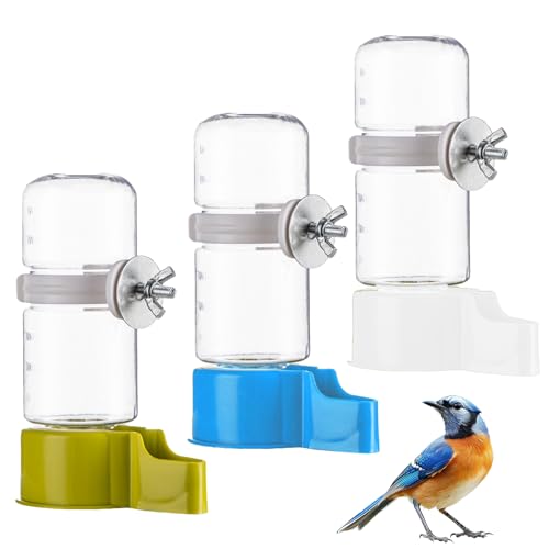 Vogeltränke Käfig 3 PCS Vögel Wasserspender Automatischer Trinkflaschen für Käfig Automatischer Wasserspender für Käfig Geeignet für Wellensittiche Unzertrennliche Nymphensittiche (140ml) Vogeltränke Käfig 3 PCS Vögel Wasserspender Automatischer Trinkflaschen für Käfig Automatischer Wasserspender für Käfig Geeignet für Wellensittiche Unzertrennliche Nymphensittiche (140ml)