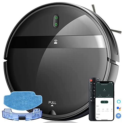 Kilgone Robot Vacuum and Mop Combo - WiFi/Alexa/App Scheduling, Smart