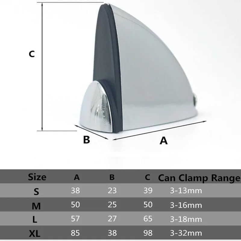 Adjustable Zinc Alloy Fish Mouth Clip Glass Clamp Holder Glass Wood Shelves Support Shelf Brackets for Glass Shelves(Small)