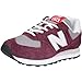 Produktbild New Balance 574 Sneaker Trainer Schuhe (Burgundy/Grey, EU Schuhgrößensystem, Erwachsene, Numerisch, M, 44)