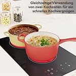 Glaskeramikkochfeld mit 2 kochfelder 29,5cm, 9 Heizstufen, Berührungssteuerung, Kindersicherung, Timer, Geeignet für alle Kochgeschirre, 3400W – Bild 4