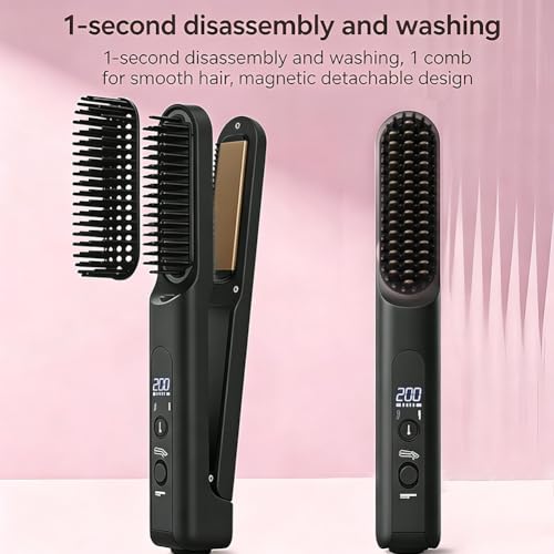 Cepillo alisador 2 en 1 para cabello y rizos miniatura 3