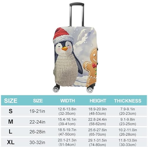 Luggage Covers for Suitcase Travel Luggage Cover Suitcase Protector Snow Mountain Buddies Elastic Suitcase Cover Washable Baggage Covers Fit 19-32 Inch Luggage XL2