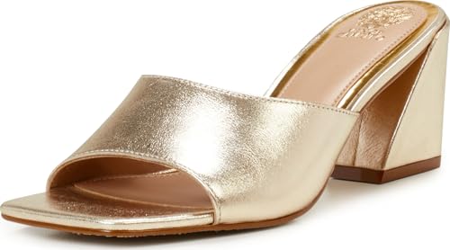Sandale à talon Vince Camuto Sacha en cuir haut de gamme pour femme