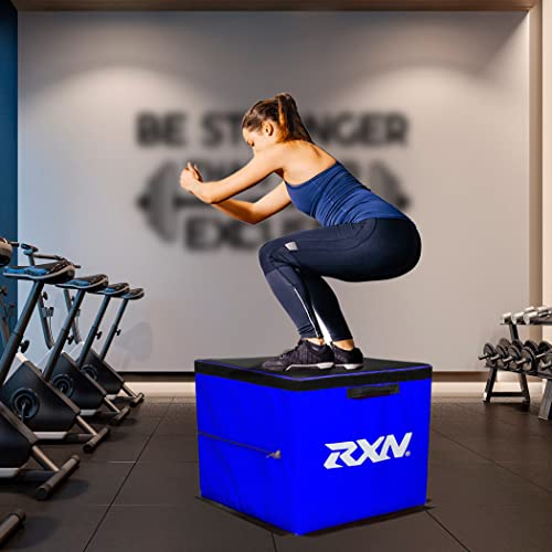 Image of RXN Soft Plyo Box for Fitness & Plyometric Training | Soft Jump Box for Men & Women | Slip-Resistant Foam Plyometric Box | Gym, Cross Training & Agility Workouts