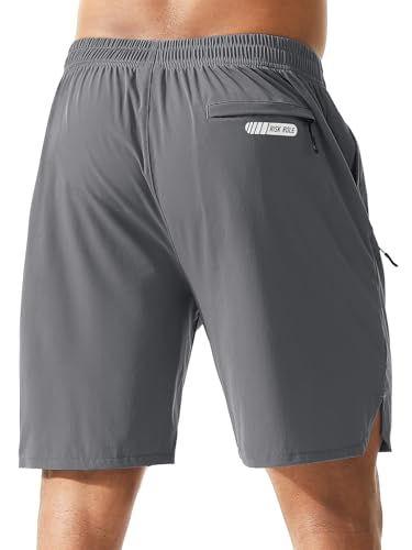 Men's Athletic Shorts 2 Pack 7 Inch Inseam Lightweight Quick Dry Workout Shorts for Men Gym Running Training2