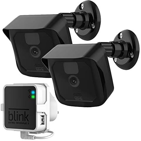Blink Camera Mount, 2 Pack Plastic Cover/Bracket with Blink Sync Module Outlet Wall Mount for Blink Outdoor/Indoor Cameras Security System (Blink 2+1) Cover