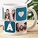 Imagen de Transparent Gift Taza Personalizada con Cinco Fotos Cubos Corazón