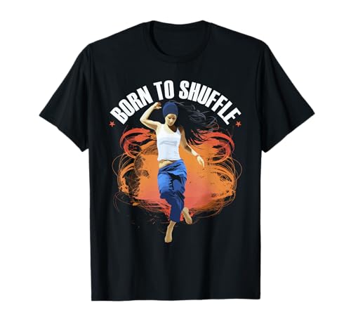 Shuffle Dancing Dancer Techno Music Shuffle Dance Floor T-Shirt