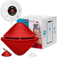 Lifebuoy 2.0 BCone Schwimmbad-Sicherheitsalarmsystem. Lauter Alarm sowohl für den Pool als auch für das Haus.